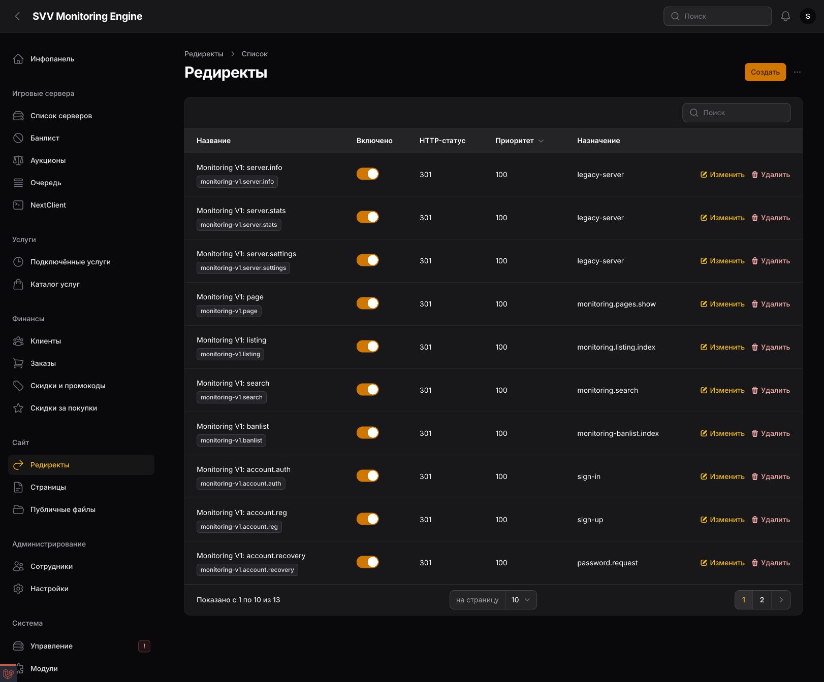 Redirects — 1